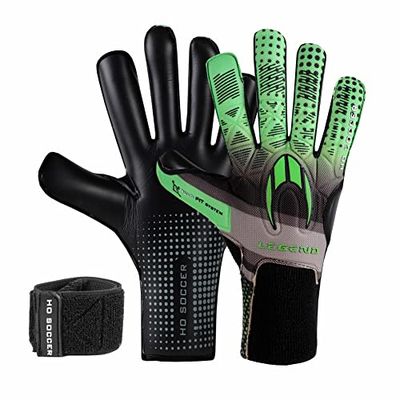 HO Soccer MG Legend Elite Roll/Negative Green Gants de Gardien de But Unisexe Adulte, Vert/Noir