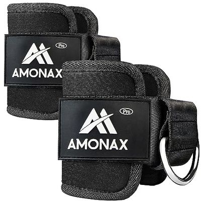 Amonax Enkelbanden Voor Kabelmachines - Enkelboeien Kabelmachine-Hulpstukken, Gymenkelriem, Kabelbevestiging Voor Training En Training Thuis En In De
