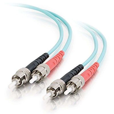 C2G 30m glasvezelkabel voor 10Gb Base-SR en 10GBase-LRM ST/ST Duplex Multimode 50/125 LSZH 10Gb glasvezelkabel ontworpen voor 1GBase-SR en 1GBase-LRM poorten en apparatuur