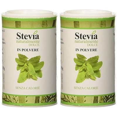 Stevia Stevia Pura in Polvere, 15g (Confezione da 2)