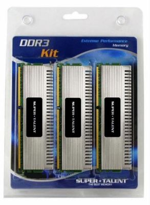 Super Talent Chrome Series arbetsminne 12 GB (1 600 MHz, 3 x 4 GB) DDR3 RAM Kit3