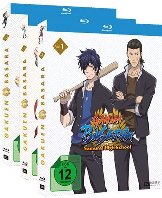 Gakuen Basara Samurai High School - Gesamtausgabe - Bundle - Vol.1-3 (3 Blu-rays) [Alemania] [Blu-ray]