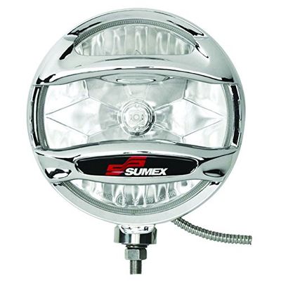 Sumex 3409700 Conjunto de faróis ultra - Power 4 x 4 comprimento, alcance de 203 mm, cromado inoxidável
