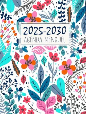 Agenda Mensuel 2025-2030: 6 ans Du 1 janvier 2025 jusqu'a le 31 Décember 2030