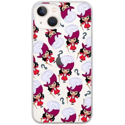 ERT GROUP mobiltelefonfodral för Iphone 13 MINI originalt och officiellt licensierat Disney mönster James Hook 002 optimalt anpassad till formen på mobiltelefonen, gedeeltelijk transparant