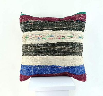 Kelim Cuscino 40x40 cm fatto a mano turco prodotto federe kilim dekorativo orientale etnici cuscino 2289