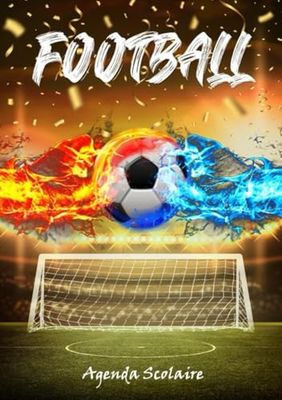 Agenda scolaire 2025 2026: Football - Organisateur scolaire (Septembre 2025 / Juillet 2026) – Planificateur Journalier 1 Jour Par Page | Français