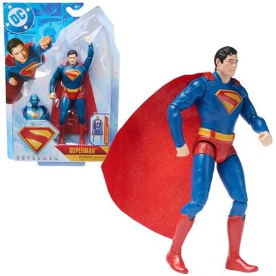 DC Comics, Superman-figur, 15,2 cm (5 tum), äkta Superman-filmstil, leksaker för barn från 4 år och uppåt