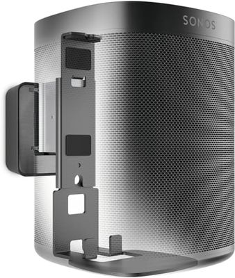 Vogel's Sound 4201 Support Mural orientable pour Enceinte Sonos One (SL) & Play:1, Orientable jusqu'à 70º, Inclinaison -30º/+30º, Poids Max. 5 kg, Noir (1x)