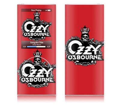 MusicSkins MS-OZZY10005 Funda para mp3/mp4 Rojo - Fundas para mp3/mp4 (Funda, Rojo, Apple, iPod Nano 4G, iPod, Resistente a rayones)