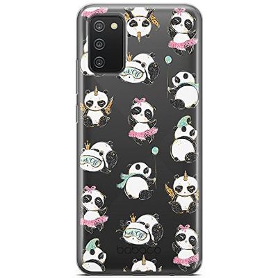 ERT GROUP mobiltelefonfodral för Samsung A02S originalt och officiellt licensierat Babaco mönster Panda 008 optimalt anpassad till formen på mobiltelefonen, gedeeltelijk transparant