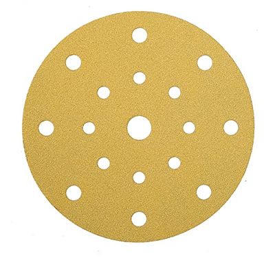 Mirka Gold Universeel Schuurpapier Ø 150mm Klittenband 17-gaats / korrel P320, 100 st / Voor het schuren van gips, plamuur, spaanplaat, hout, lak