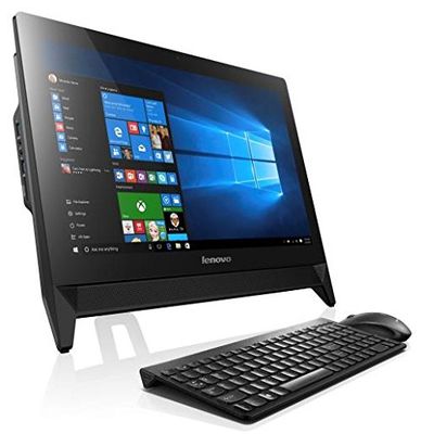 [Ancien Modèle] Lenovo C20-05 Ordinateur de bureau Tout-en-Un 20" FHD Noir (AMD E2, 4 Go de RAM, disque dur 1 To, Radeon E2, Windows 10)
