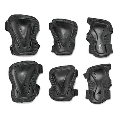 Rollerblade Evo Pro Gear 3 Pack Lot de Protections Adulte Unisexe, Couleur Unie, L