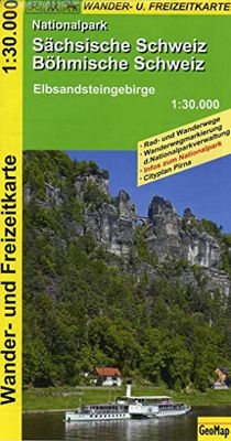 GeoMap Wander- und Freizeitkarte Nationalpark Sächsische Schweiz/Böhmische Schweiz - Elbsandsteingebirge 1:30.000