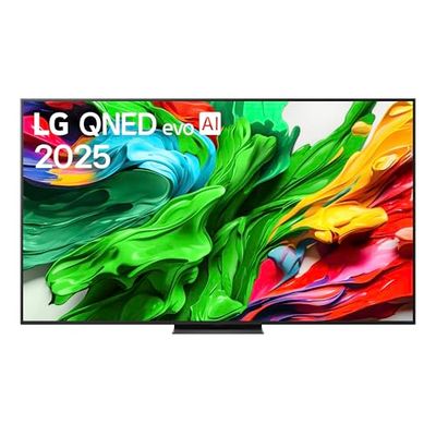 LG QNED evo AI QNED86 75 pollici, Smart TV 4K, Processore α8 Gen2, Dimming Pro con MiniLED, webOS con AI e telecomando puntatore AI, Dolby Vision, Gaming con VRR e FreeSync 4K@144Hz, 75QNED86A6A 2025