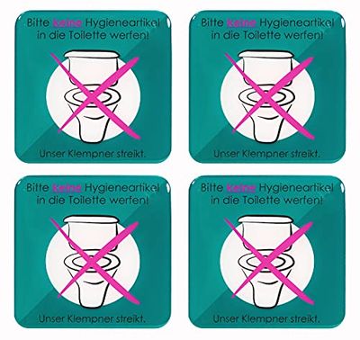 BIKE-label Lot de 4 autocollants 3D 80 x 80 mm