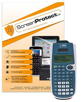 ScreenProtect Displaybeschermfolie UltraClear voor TI-30 XS MV & TI-30 XB MV met rakel en microvezeldoek