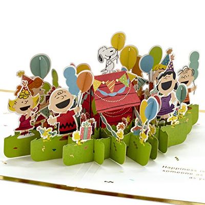 Hallmark Signature Paper 1499RZW1079 Carte d'anniversaire pop-up Wonder Peanuts