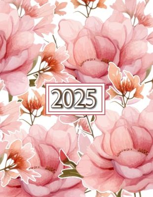 2025: Daily Monthly Planner, One Page Per Day Organizer For 366 Days, To-Do List And Notes, Monthly Review, Yearly Goals, Password Log, Contact List 400 Pages 8.5x11 Inches.
