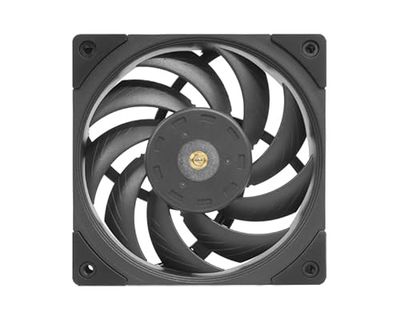 Watio Wave Ventilateur auxiliaire de 120 mm ultra silencieux, noir, idéal pour PC, offre des performances optimales et un faible niveau de bruit