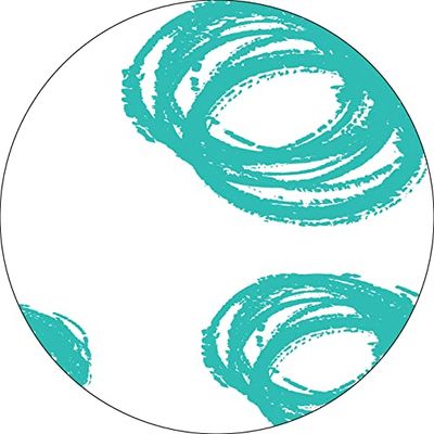 Bonateks, Ronde digitaal bedrukte muismat, antislip onderkant, voor kantoor en thuis, diameter: 22 cm