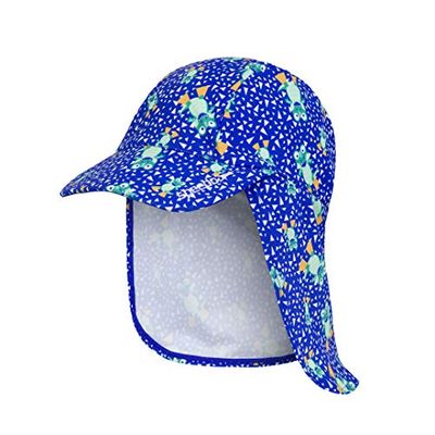 Speedo Spädbarn män Corey Croc solskydd hatt, vacker blå/smaragd/mango/aqua mynt/vit, S