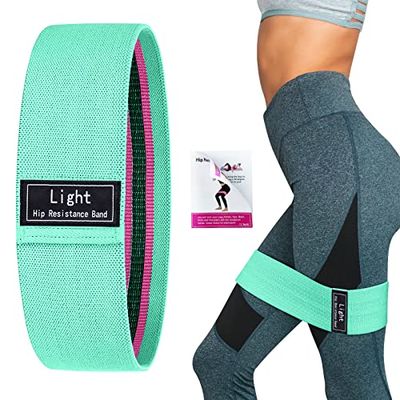 Vikaster Bandas Elasticas Gluteos, Bandas Musculacion Antideslizante Cintas Elásticas Tela, Bandas de Resistencia Fitness para Piernas, Cadera,Yoga, Pilates,Fisioterapia,Crossfit, Hombre y Mujer