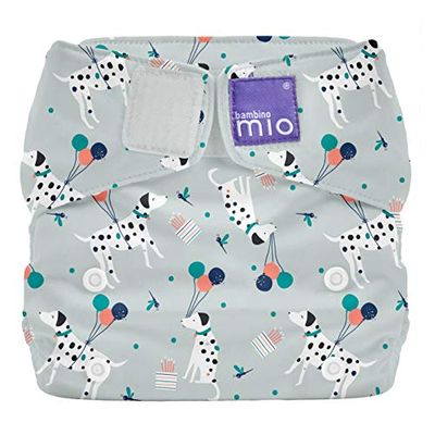 Bambino Mio, Miosolo Classic All-in-One Herbruikbare Luier, Eco Chemisch Vrij Luier (Puppy Party, One Size)