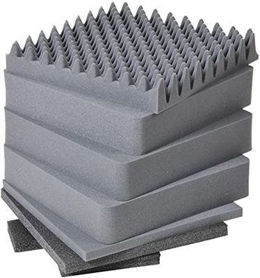 Peli 0341 Replacement Foam Set, Original Protector Case Accessory, Compatible 0340 Cube case, Colour: Black