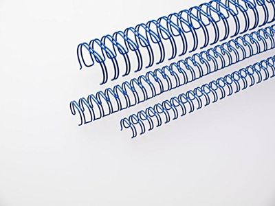 Renz One Pitch draadkam-bindingselementen in 2:1 verdeling, 23 lussen, diameter 32,0 mm, 1 1/4 inch blauw