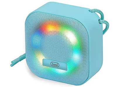 Trevi XR 8A12 Altoparlante Amplificato Portatile 3W con Bluetooth e Batteria Integrata, Resistente all'Acqua IPX4, Turchese