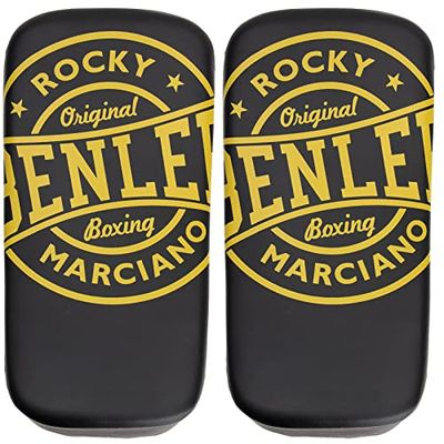 BENLEE Rocky Marciano Bintan Boxing Glove Adulte-Mixte, Noir/Jaune, Taille Unique