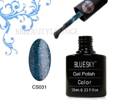 Bluesky CS31 Jul Glitter Kom Nagellack 10 ml, Svart Gran