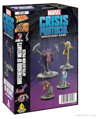 Atomic Mass Games Marvel Crisis Protocol - Pacchetto affiliazione Brotherhood of Mutants | Gioco di miniature | Età 14+ anni | 2+ Giocatori | Tempo di gioco: 45+ minuti