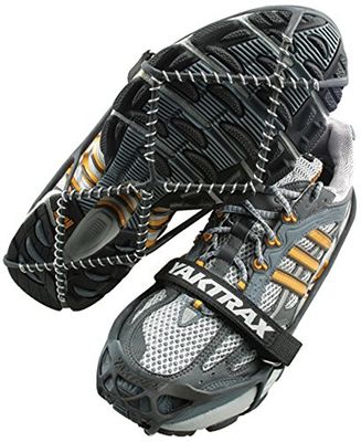 YakTrax Pro, Crampones de Marcha Hombre^Mujer, Negro, Small