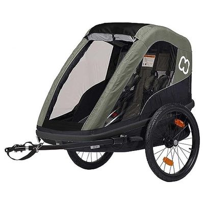 Hamax Avenida One Child Bike Trailer: Olive Green Single