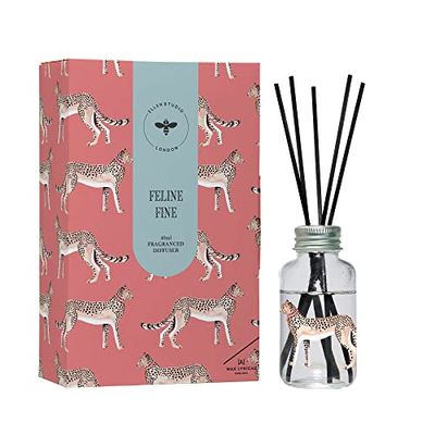 Wax Lyrical Ellen Studios, Giftscents 40ml Feline Fine, Dark Pink, one Size