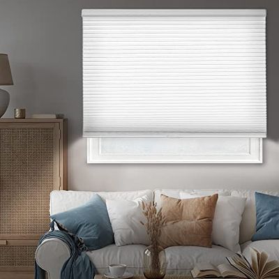 CHICOLOGY Persianas celulares sin cordón, persianas para Ventanas, revestimientos para Ventanas, persianas celulares, persianas para Puertas, Niebla Nocturna, 39 Pulgadas de Ancho x 72 Pulgadas de