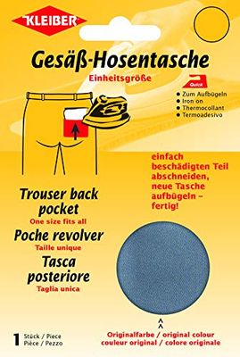 Kleiber Remplacement thermocollant Poche arrière, Gris foncé