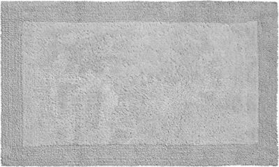 Grund Alfombra de Baño, Ultra Suave, Absorbente y Antideslizante, Algodón Orgánico, 5 Años de Garantía, Luxor, Alfombra de Baño 50x80 cm, Guijarro Gris