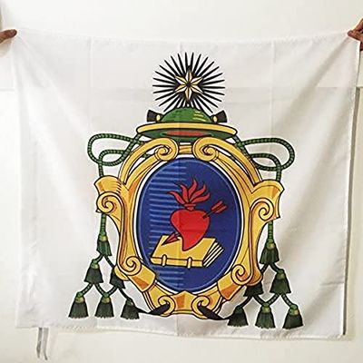AZ FLAG Bandiera Ordine di SANT'AGOSTINO 90x90cm - Bandiera degli EREMITANI di SANT'AGOSTINO 90 x 90 cm Foro per Asta