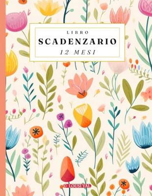 Scadenziario Mensile12 Mesi: Formato A4 | Scadenzario Annuale per La Registrazione di Pagamenti da Gennaio a Dicembre, Fatture e Ricevute per l'Ufficio