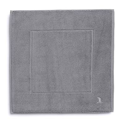Möve Alfombra de baño de Piedra superwuschel 60 x 60 cm, Algodón, Gris