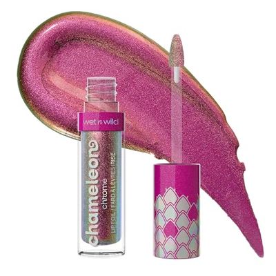 Wet n Wild Chameleon Chrome Lip Foil, Lucidalabbra che Riflette la Luce, Finish Iridescente per uno Splendore Multidimensionale, Formula Morbida che non Appiccica, Celestial Dance