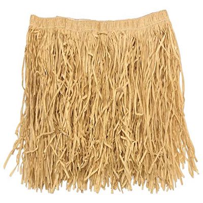 Beistle 54581-g Adult mini hula Skirt for Halloween party 16 inches long x 36 inches Natural