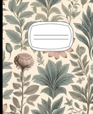 Composition Note : Vintage botanical illustration, floral: Vintage botanical illustration, floral