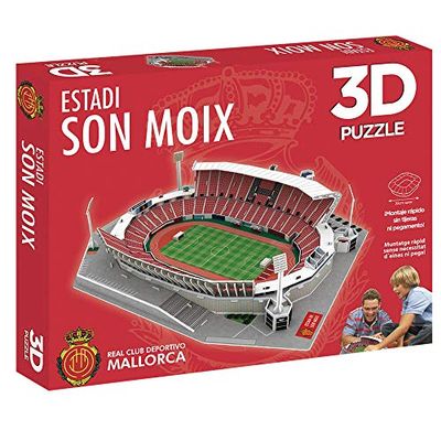 Bandai Puzzle 3D Stade de Son Moix National Soccer Club Figurine de Collection Multicolore (Eleven Force EF13385)
