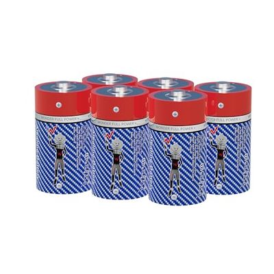 W onder Full Energy alkalinebatterijen C/LR14, lange levensduur, 6 batterijen, ideaal voor dagelijkse apparaten.