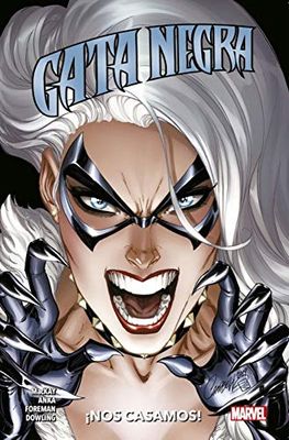 100% Marvel coediciones gata Negra. ¡nos casamos!